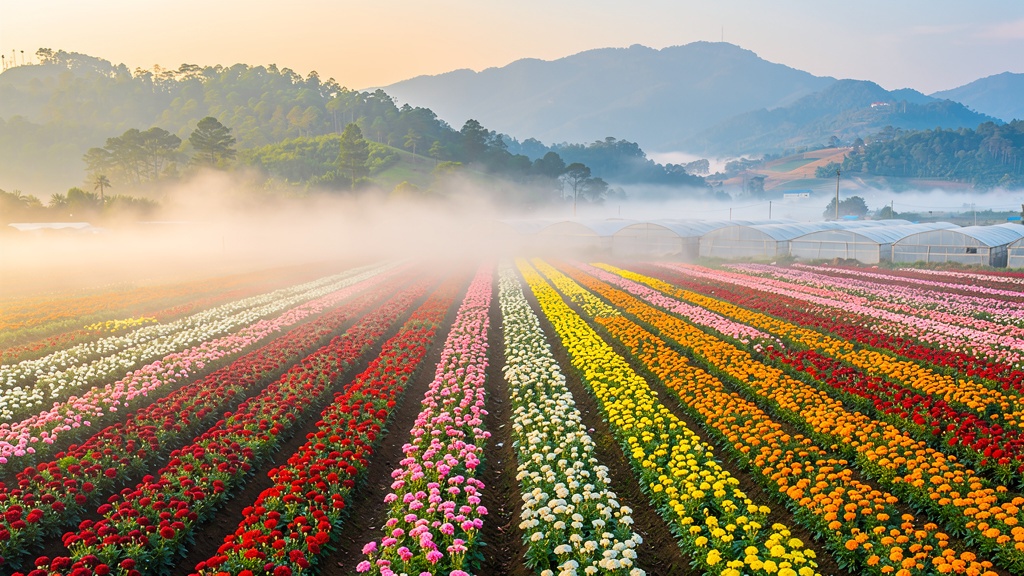 ダラットの花畑
